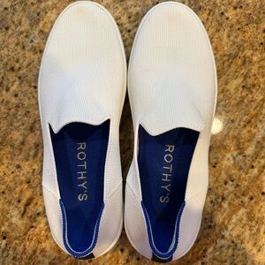 Rothy's White Women’s Slip on Sneakers